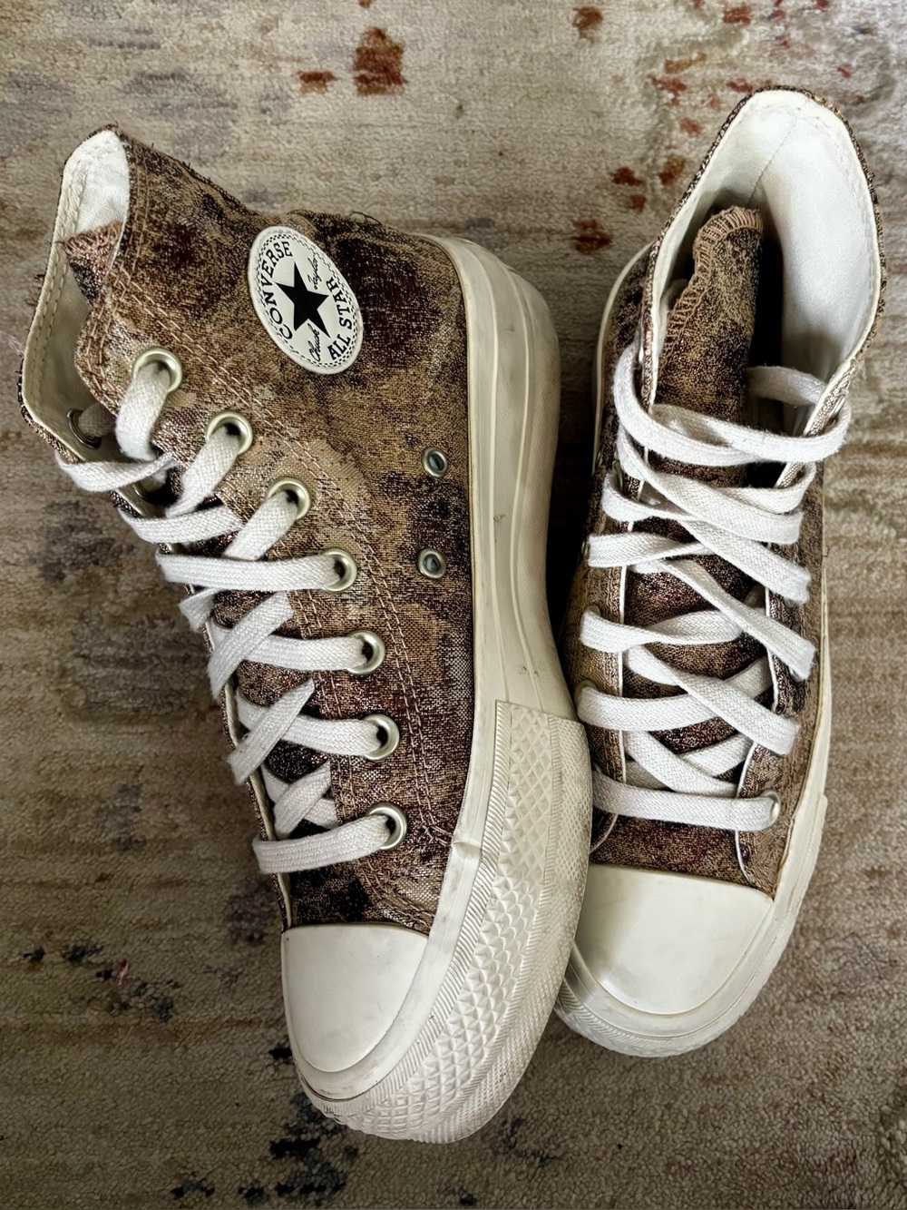 Converse Chuck Taylor Platform High Metallic Camo Sneakers